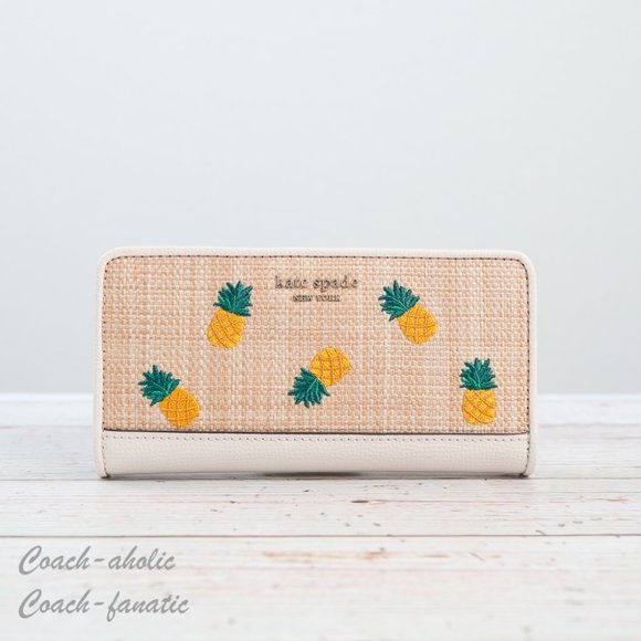 NWT Kate Spade Darcy Pineapple Embroidered Bucket Bag Crossbody & Wallet *SET* - Picture 12 of 16